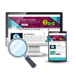 Ícone do Instagram e website